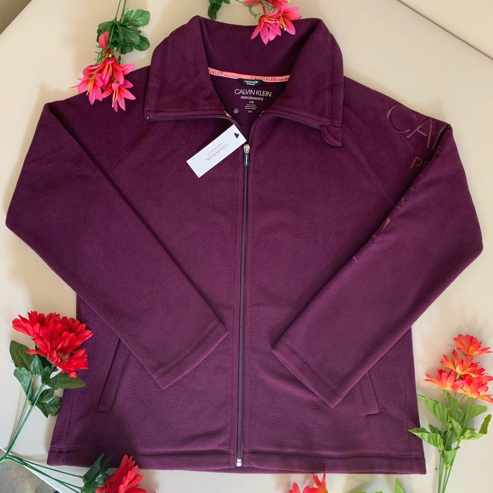 Calvin Klein Performance Full-Zip Fleece Sweater